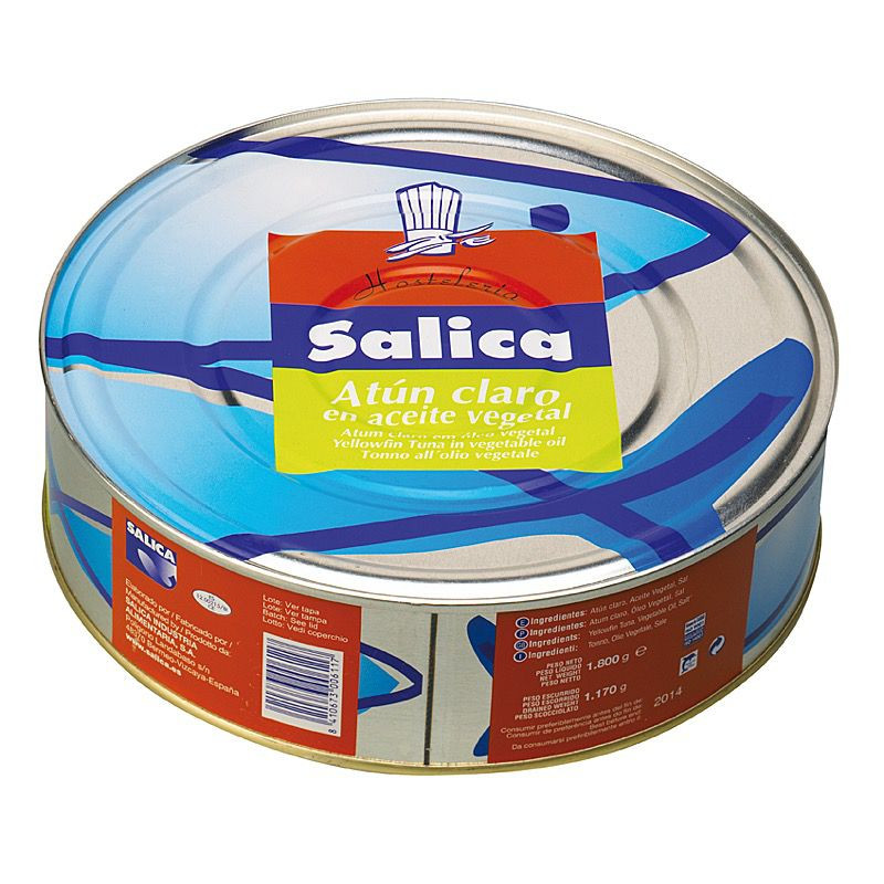 ATÚN CLARO EN ACEITE GIRASOL RO-1850 8/1u.